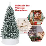 Costway 23.5 in. Silver Galvanized Steel Christmas Tree Collar - Rustic Metal Tree Stand Cover thumbnail 4