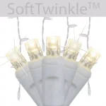 Wintergreen Lighting SoftTwinkle 7 ft. 70-Light LED Warm White Icicle Lights thumbnail 2