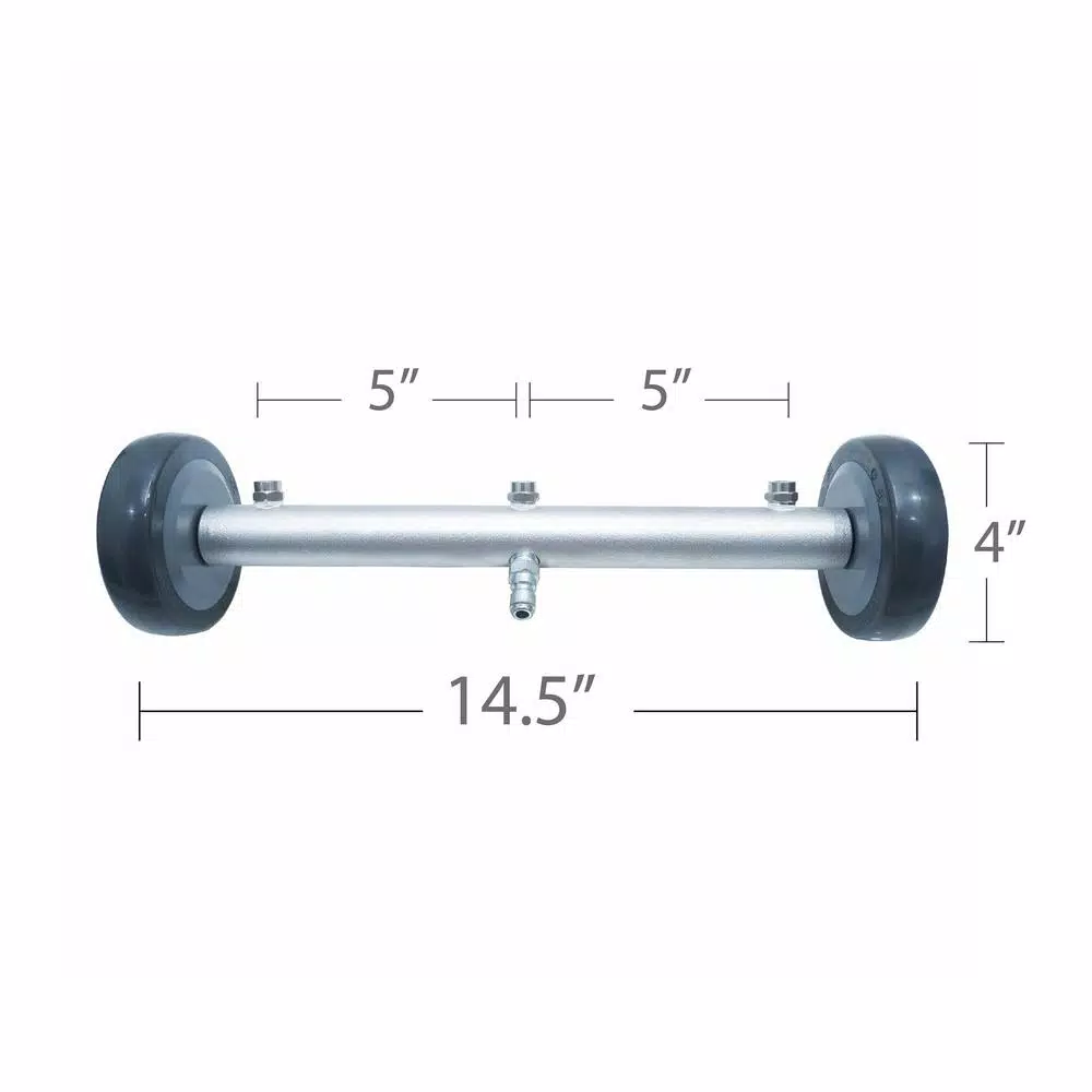 Unbranded Broutech 4000 PSI Undercarriage and Driveway Water Broom with 15 in. Fixed Jet Broom