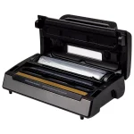 Nesco Deluxe Vacuum Sealer, 130W Double Vacuum Pump with Bag Cutter and Roll Storage, Black and Silver thumbnail 2