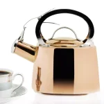 Old Dutch DuraCopper 1.7 Qt. Stovetop Tea Kettle, Copper Finish 18/8 Stainless Steel, Induction Safe thumbnail 2