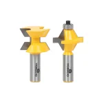 Yonico Carbide Tipped Tongue and Groove Edge Banding Router Bit Set, 1/2 in. Shank, 2-Piece thumbnail 1
