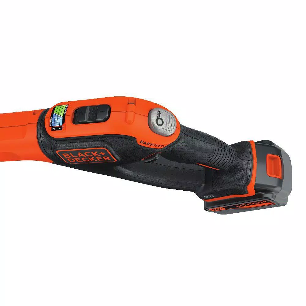 BLACK+DECKER 20V MAX 12 in. Cordless 2-in-1 String Trimmer and Edger with 3.0 Ah Battery and Charger