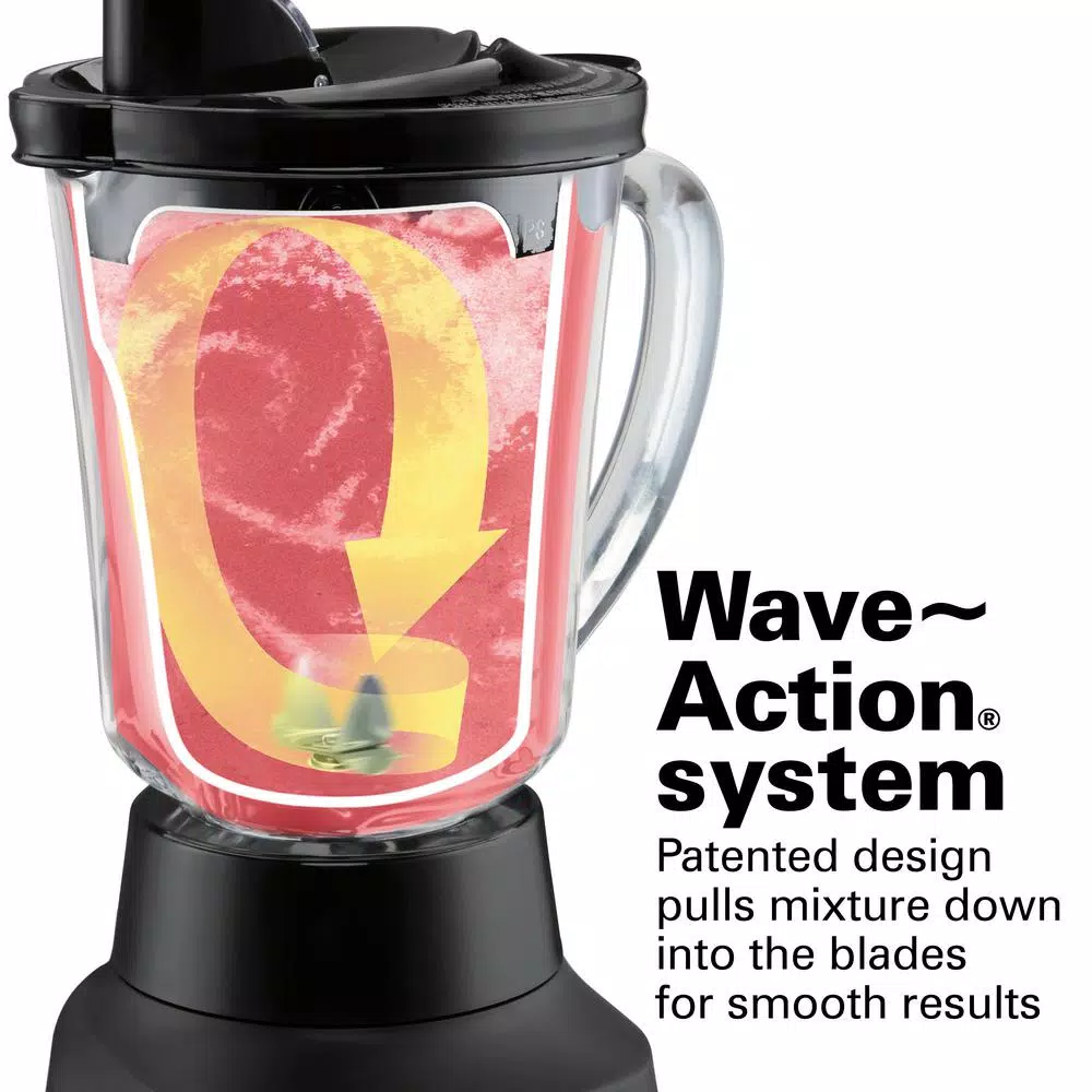 Hamilton Beach Power Elite 40 oz. 5-Speed Blender, 800W, Black