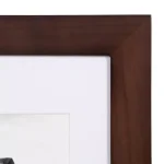 DesignOvation Museum Collection 11x14 Walnut Brown Picture Frame Set, Matted to 8x10, Pack of 4 thumbnail 4