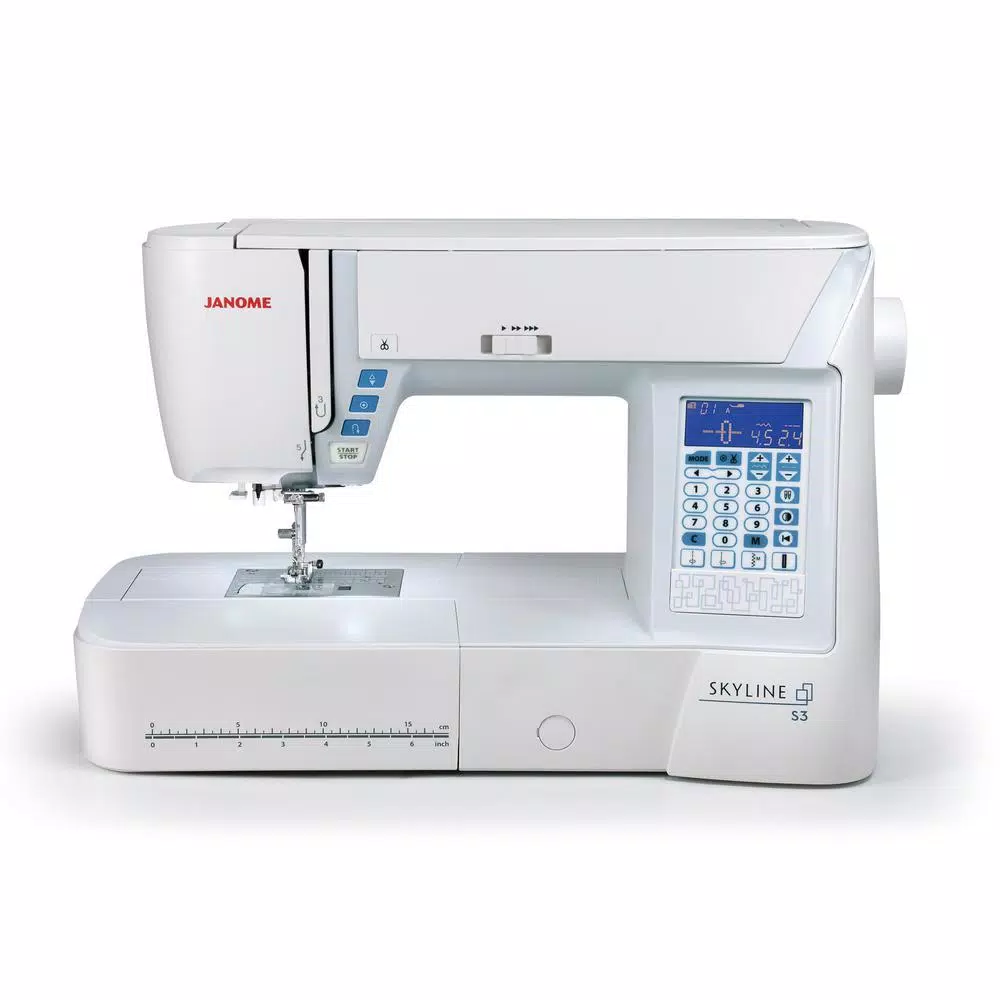 Janome Skyline S3 120-Stitch Sewing Machine with Large Workspace and Superior Feed System Plus