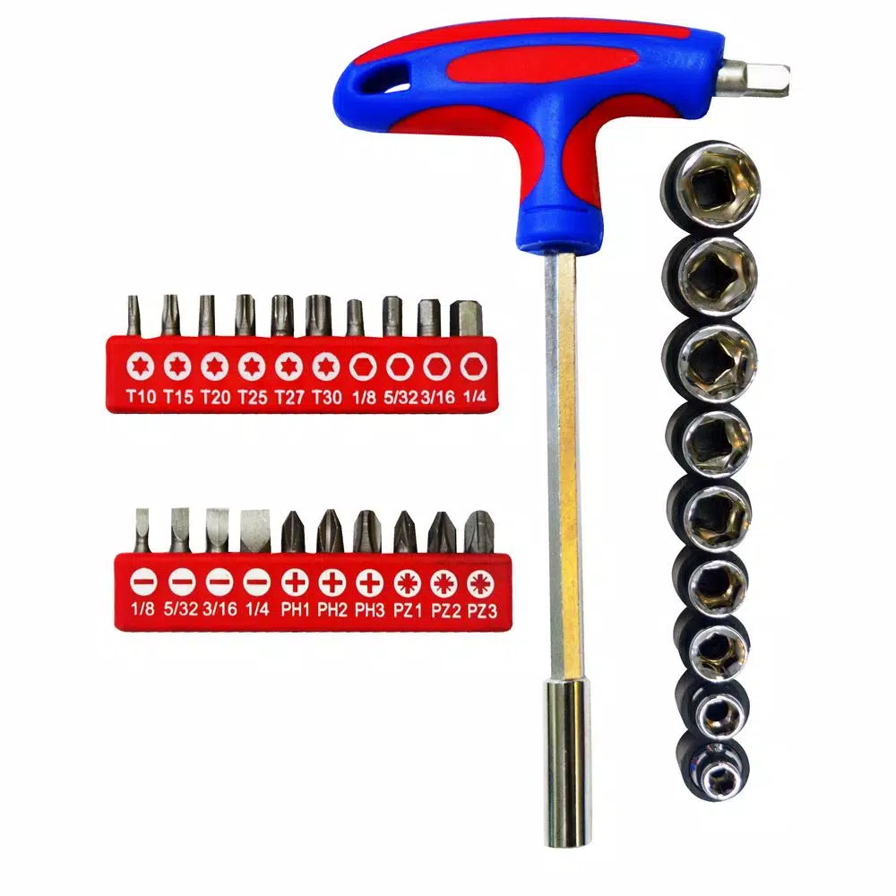 Best Value 49-Piece Homeowners Tool Kit Set with Blow Mold Case and Chrome Plated Finish