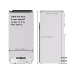 DRINKPOD Series 6 Bottleless Hot and Cold Water Cooler Dispenser with Ultra +3 Filtration - White thumbnail 2