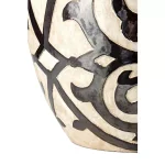 IMAX Benigna Beige Tall Oversized Floor Vase - Handcrafted Ceramic Amphora Decor thumbnail 3