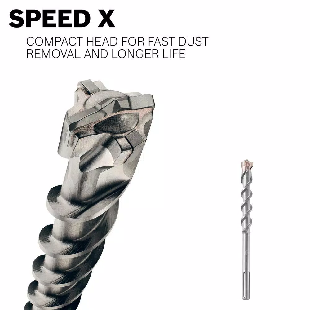 Bosch Speed-X 2 in. x 21 in. SDS-Max Carbide Rotary Hammer Drill Bit for Concrete