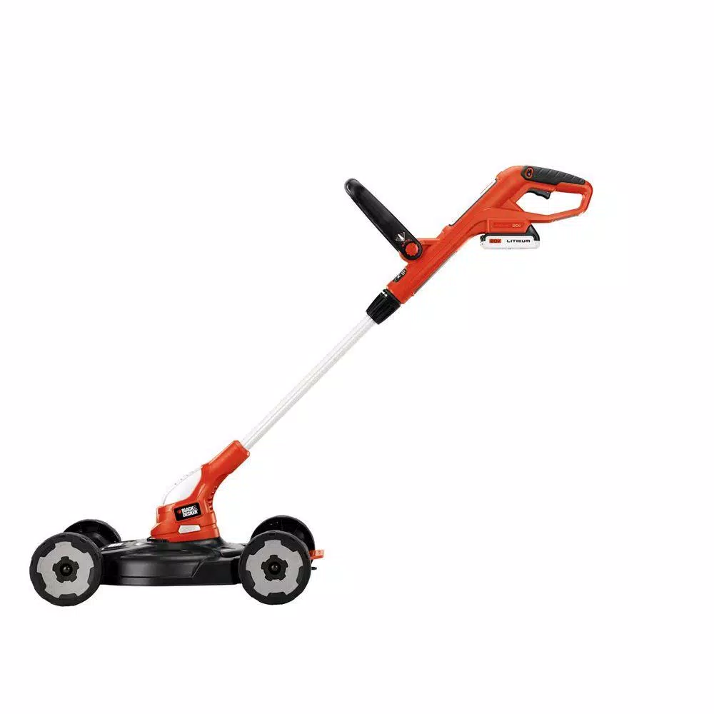 BLACK+DECKER 20V MAX Cordless 3-in-1 String Trimmer, Edger, and Mower Combo with (2) 2.0 Ah Batteries and Charger