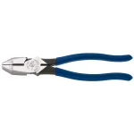 Klein Tools 9 in. High-Leverage Side Cutting Linesman Pliers with Square Nose thumbnail 1
