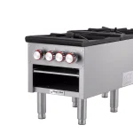 Magic Chef Commercial 2-Burner Natural Gas Stock Pot Range, 160,000 BTU, Stainless Steel thumbnail 4