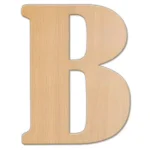 Jeff McWilliams Designs 23 in. Oversized Unfinished Wood Letter (B) - Industrial Style Wall Decor thumbnail 1