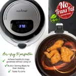 NutriChef 6.8 Qt Air Fryer Countertop Convection Oven with Digital LCD Display thumbnail 4