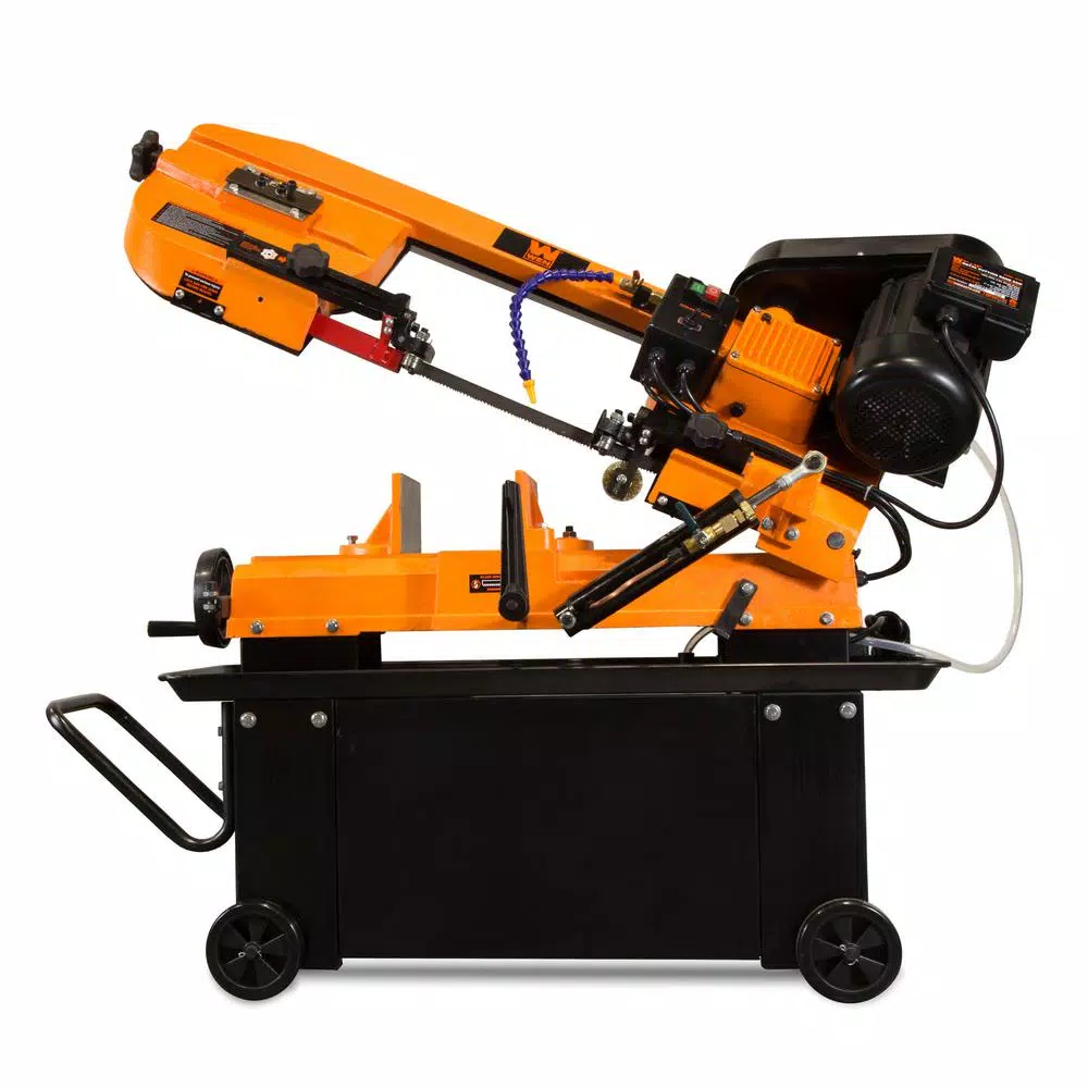 WEN 7 in. x 12 in. Metal-Cutting Horizontal Band Saw with Stand