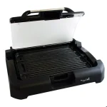 MegaChef 165 sq. in. Reversible Indoor Grill and Griddle with Removable Glass Lid, Black thumbnail 7