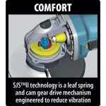 Makita GA5042C 5 in. 12 Amp SJS II High-Power Angle Grinder thumbnail 2