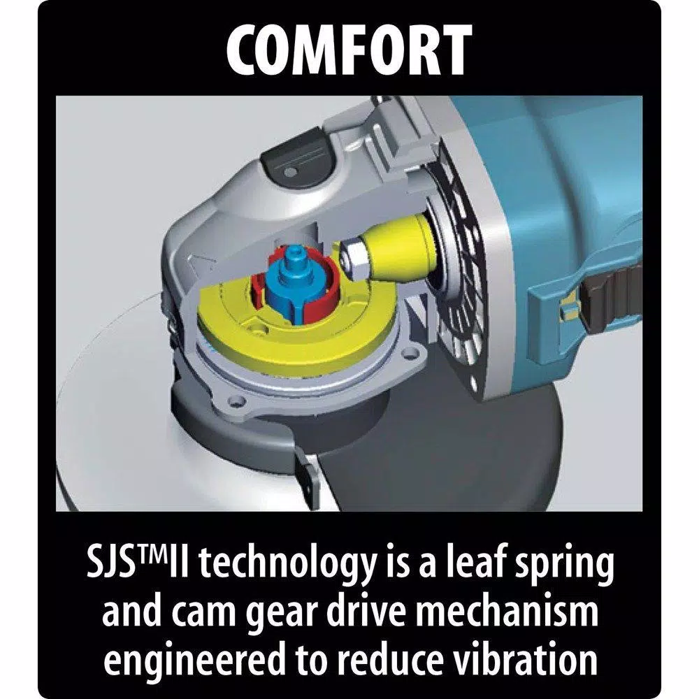 Makita GA5042C 5 in. 12 Amp SJS II High-Power Angle Grinder