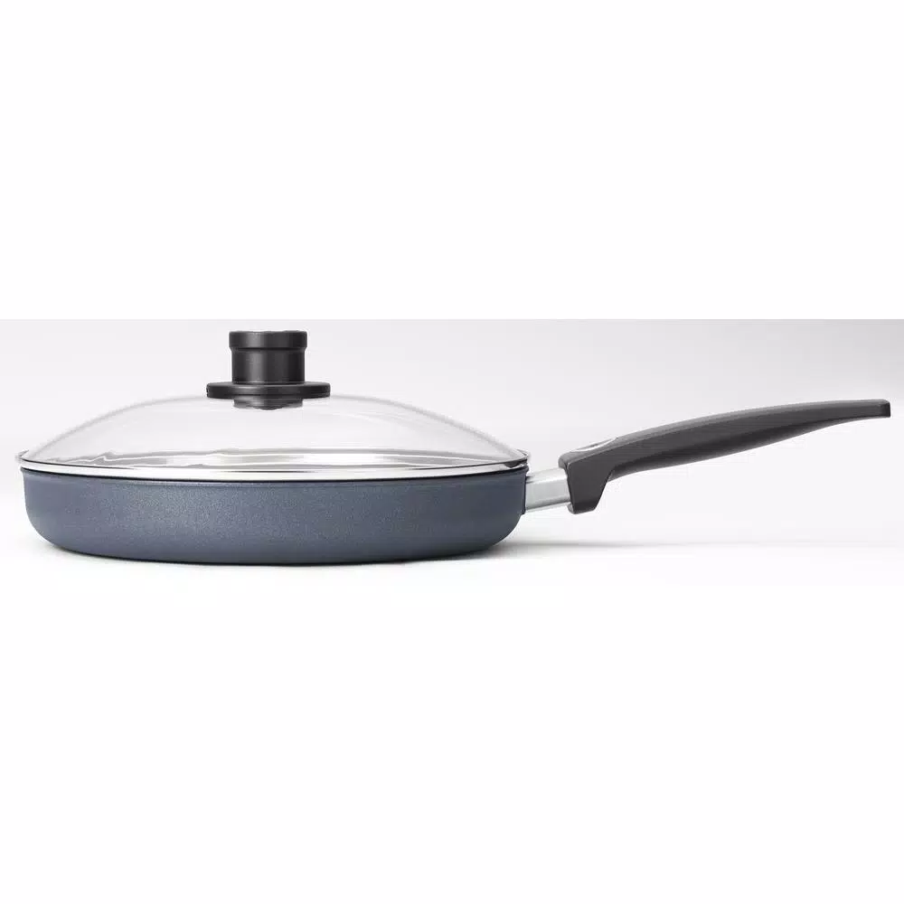 Woll Diamond LITE 11 in. Cast Aluminum Nonstick Frying Pan with Glass Lid, Gray