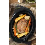 Elite Platinum 8.5 Qt. Red Slow Cooker with Removable Stoneware Pot thumbnail 7