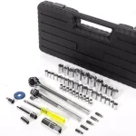 Stark Mechanics 52-Piece SAE/MM Ratchet and Socket Set with 1/4 in., 3/8 in., and 1/2 in. Drives thumbnail 1