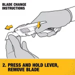 DEWALT Retractable Utility Knife with Deadbolt Blade Mechanism thumbnail 7