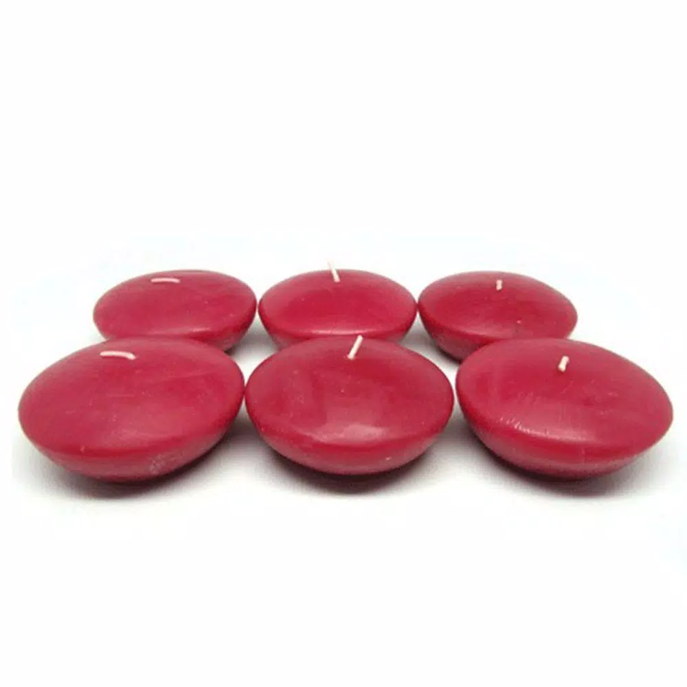 Zest Candle 3 in. Red Floating Candles, Box of 12