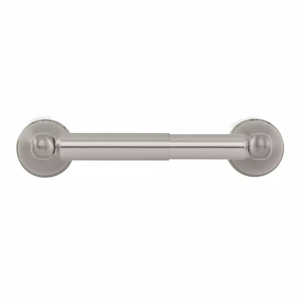 Glacier Bay Builders Double Post Toilet Paper Holder, Brushed Nickel
