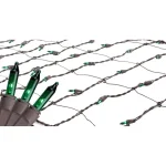 Northlight 2 ft. x 8 ft. Green Mini Net Style Tree Trunk Wrap Christmas Lights with Brown Wire, 150 Bulbs thumbnail 1