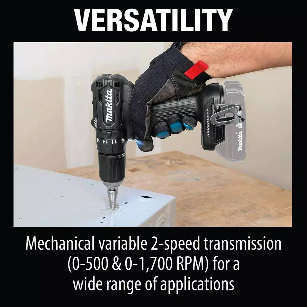 Makita 18V LXT Sub-Compact Brushless Cordless 1/2 in. Hammer Driver Drill (Tool Only)