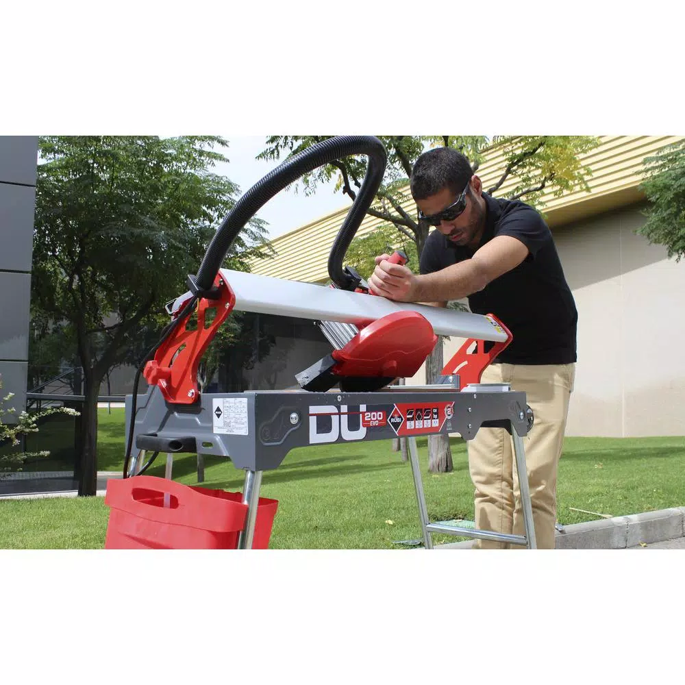 Rubi DU-200 EVO 8 in. 120V Wet Tile Saw with 1.1 HP Direct-Drive Motor