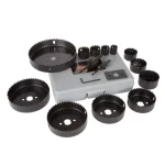 Stalwart 16-Piece Hole Saw Kit with Storage Case, Carbon Steel thumbnail 4