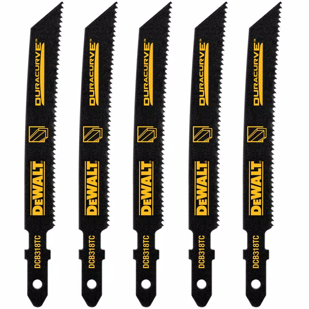 DEWALT 3-5/8 in. 18 TPI T-Shank Medium Metal Cutting Jig Saw Blades (5-Pack)