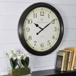 FirsTime 20 in. Avery Whisper Wall Clock - Oil Rubbed Bronze, Non-Ticking thumbnail 1