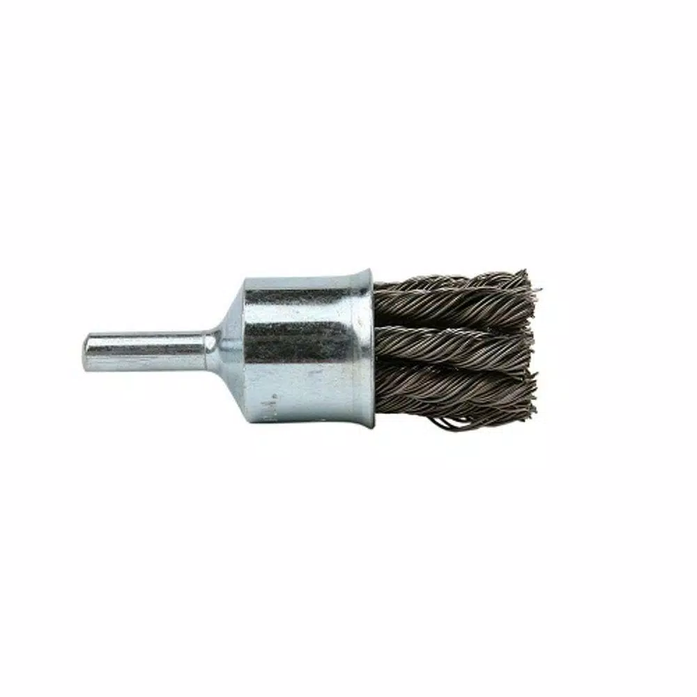 Lincoln Electric 3/4 in. Knotted End Wire Brush with 1/4 in. Shank