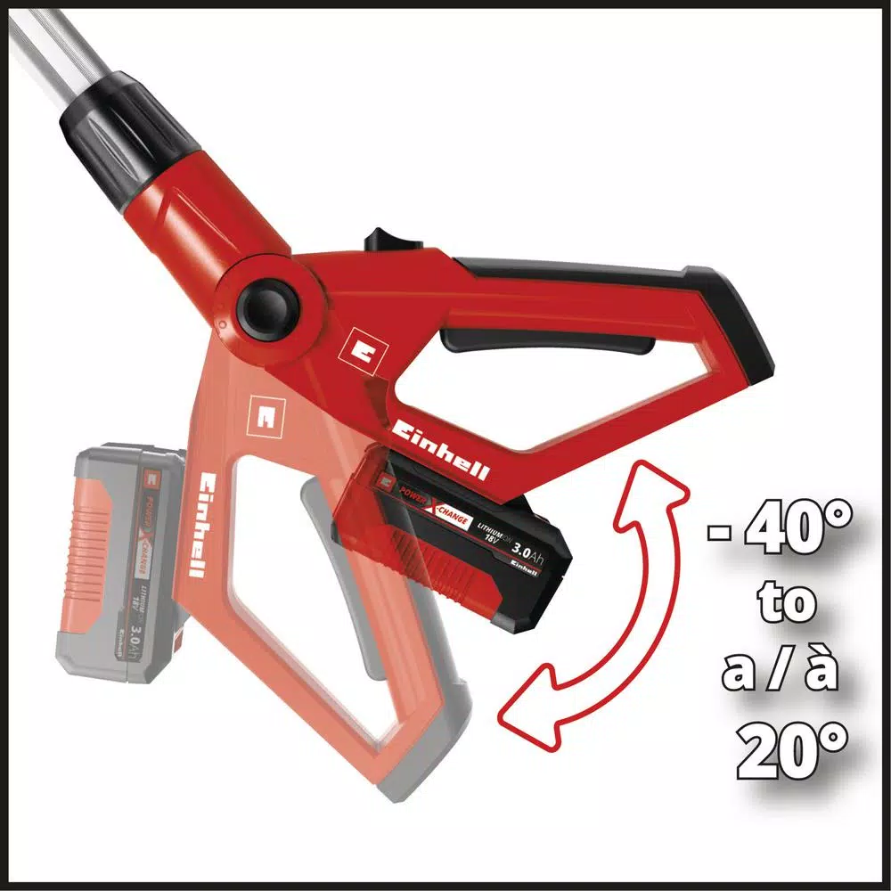 Einhell 18V PXC Cordless 3-in-1 Multi-Tool Kit: Pole Saw, Hedge Trimmer & Telescoping Tool with 3.0 Ah Battery