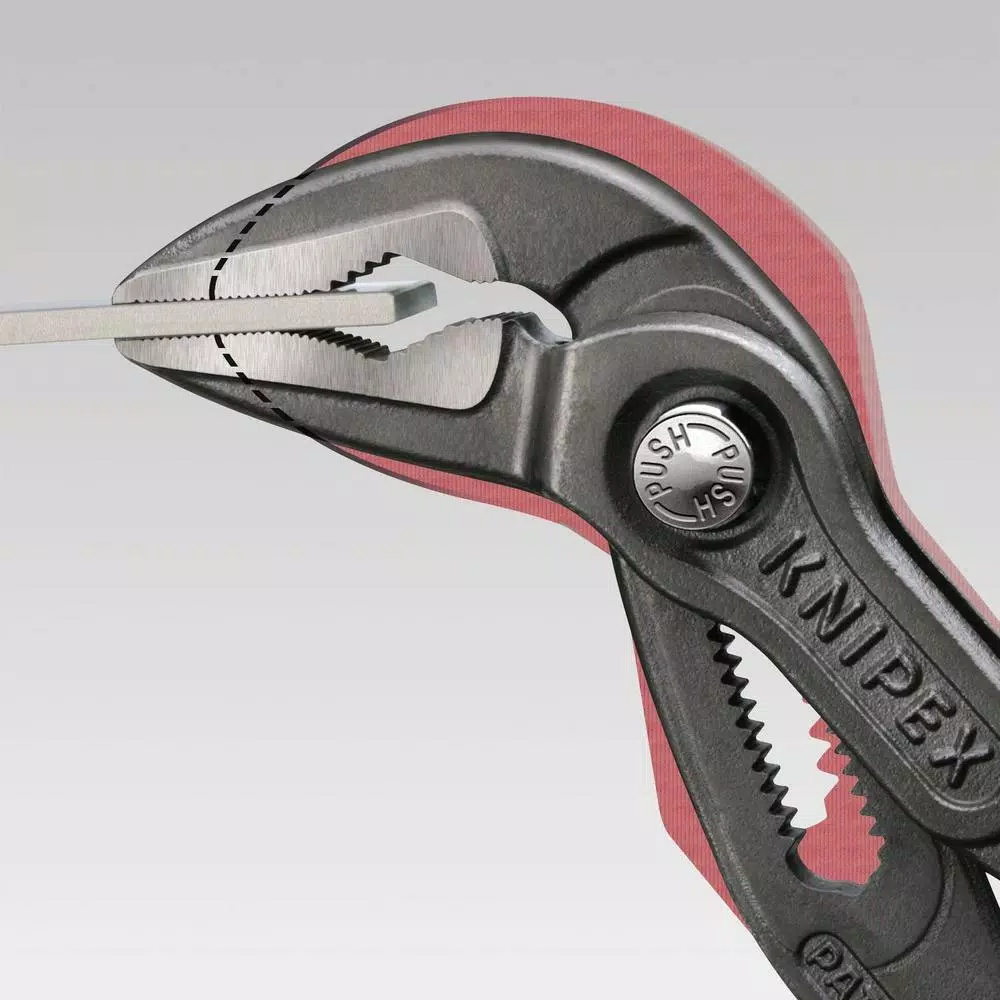 KNIPEX 10 in. Cobra Series Extra-Slim Nose Pliers