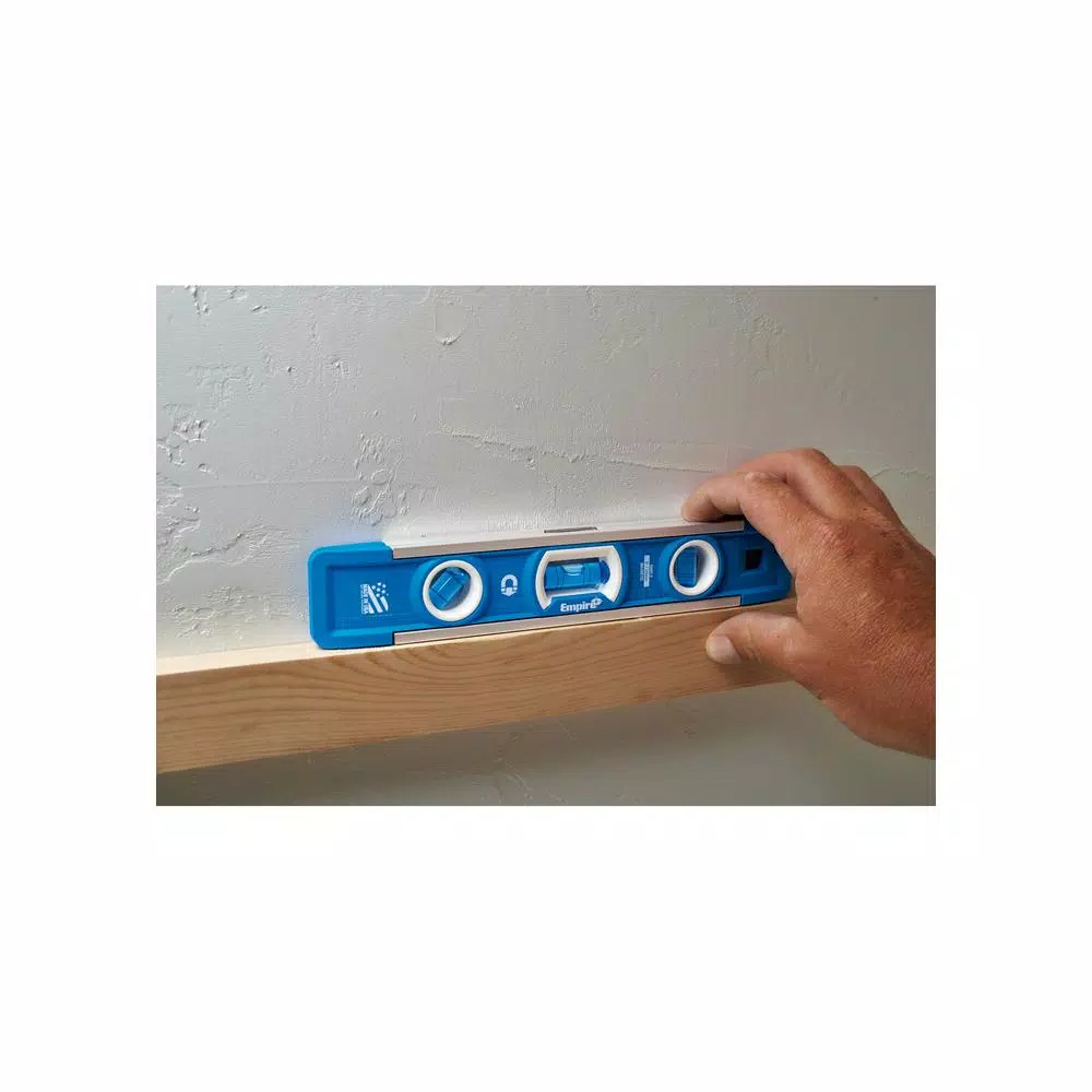 Empire EM70.10 True Blue 10 in. Magnetic Torpedo Level, All-Metal Frame