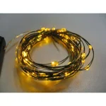 Starlite Creations 9 ft. 36-Light Battery Operated LED Ultra Slim Wire String Lights, Gold (Bundle of 2) thumbnail 2