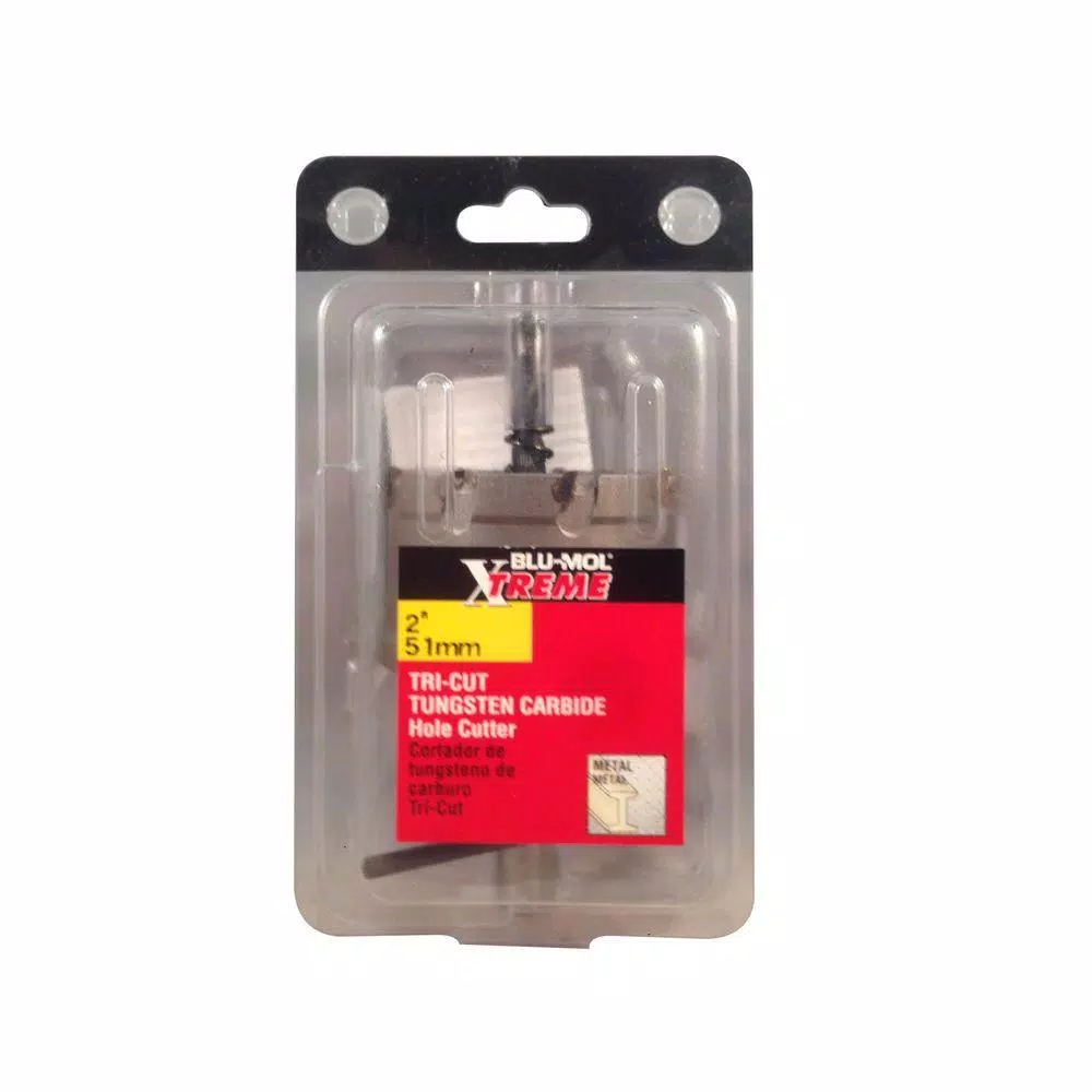 BLU-MOL Xtreme 2 in. Tri-Cut Tungsten Carbide Hole Cutter