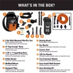 RIDGID 5 Gal. Stor-N-Go 5.0 Peak HP Wet/Dry Shop Vacuum with Wall Mount and Premium Car Cleaning Kit thumbnail 2