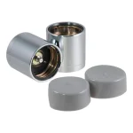 CURT 1.98" Bearing Protectors & Covers (2-Pack) - Chrome Wheel Bearing Dust Caps thumbnail 5
