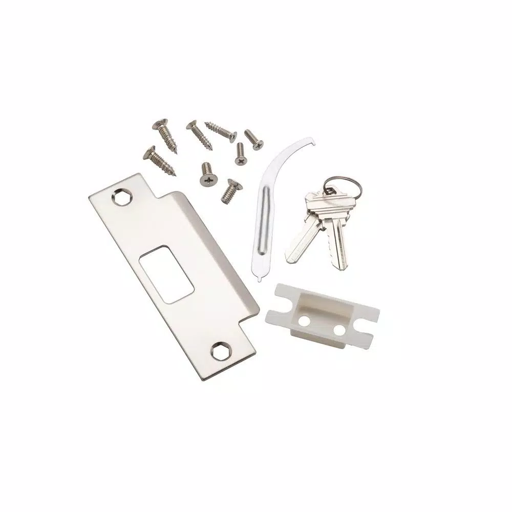 Global Door Controls Commercial Grade 2 Keyed Entry Ball Door Knob Lockset, Brushed Chrome