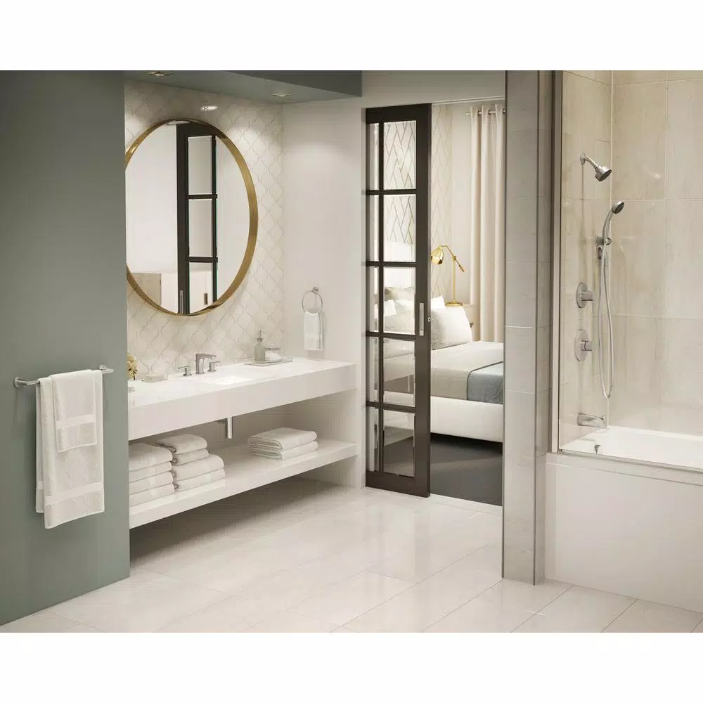 Symmons Identity Wall-Mounted Towel Ring, Satin Nickel