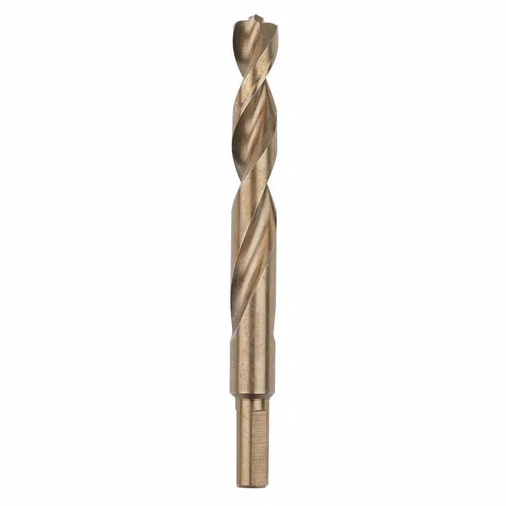 Milwaukee 1/2 in. Cobalt Red Helix Twist Drill Bit, 3/8 in. Shank