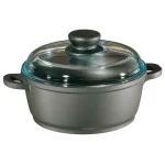 Berndes Tradition 1.25 Qt. Round Cast Aluminum Nonstick Dutch Oven with Glass Lid, Gray thumbnail 1
