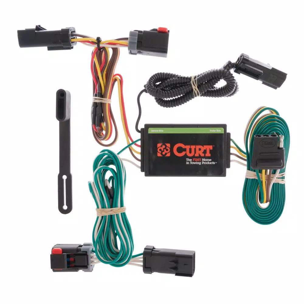 CURT Custom Vehicle-Trailer Wiring Harness for Chrysler Pacifica, 4-Way Flat Output T-Connector