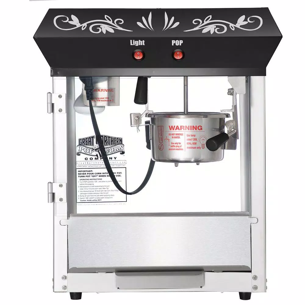 Great Northern Popcorn 6 oz. Black Foundation Model Popcorn Popper Machine