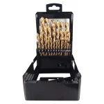 BLU-MOL 29-Piece Titanium M2 High Speed Steel Twist Drill Bit Set with Index Case thumbnail 1